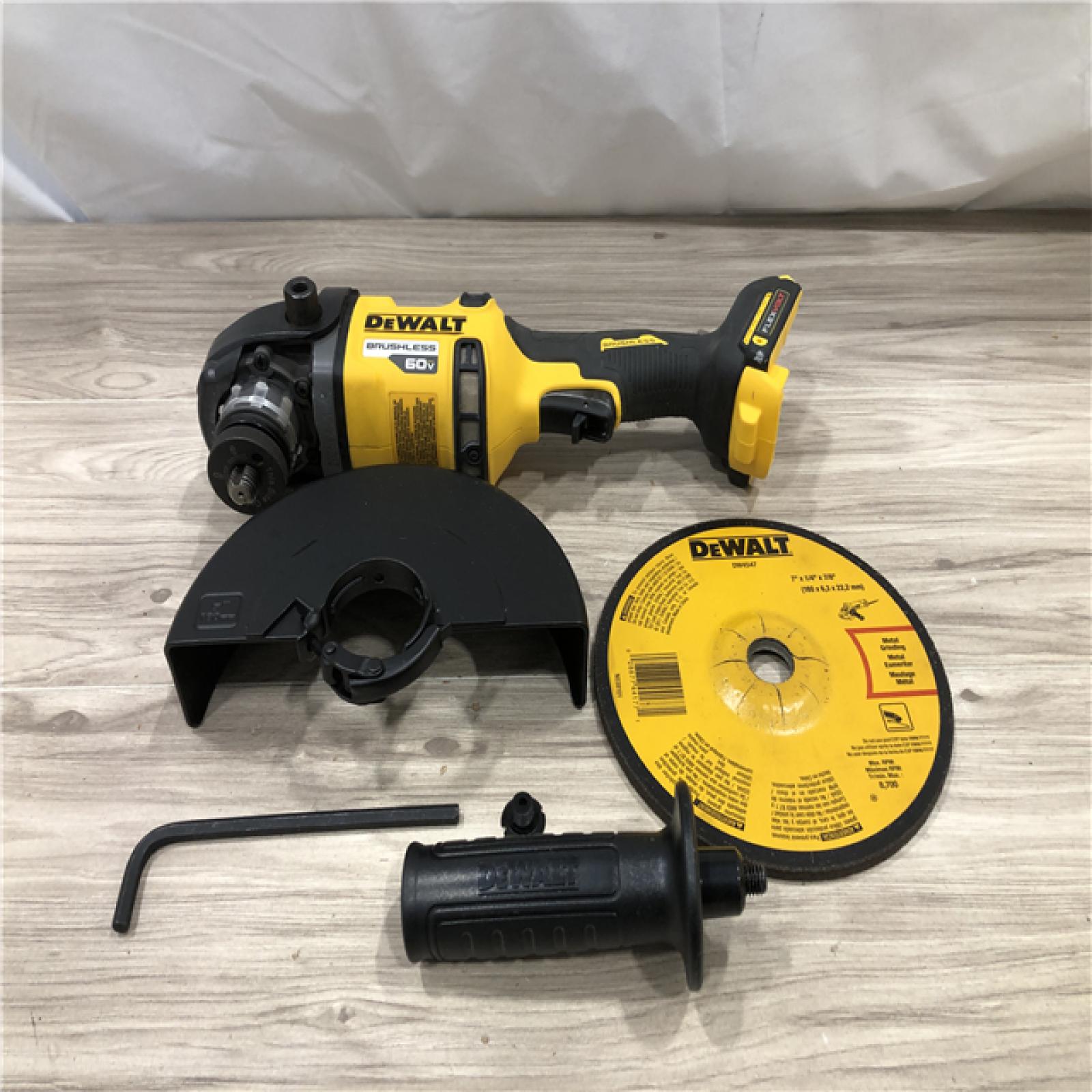AS-IS DEWALT FLEXVOLT 60V Cordless 7 in. Angle Grinder (Tool-Only)