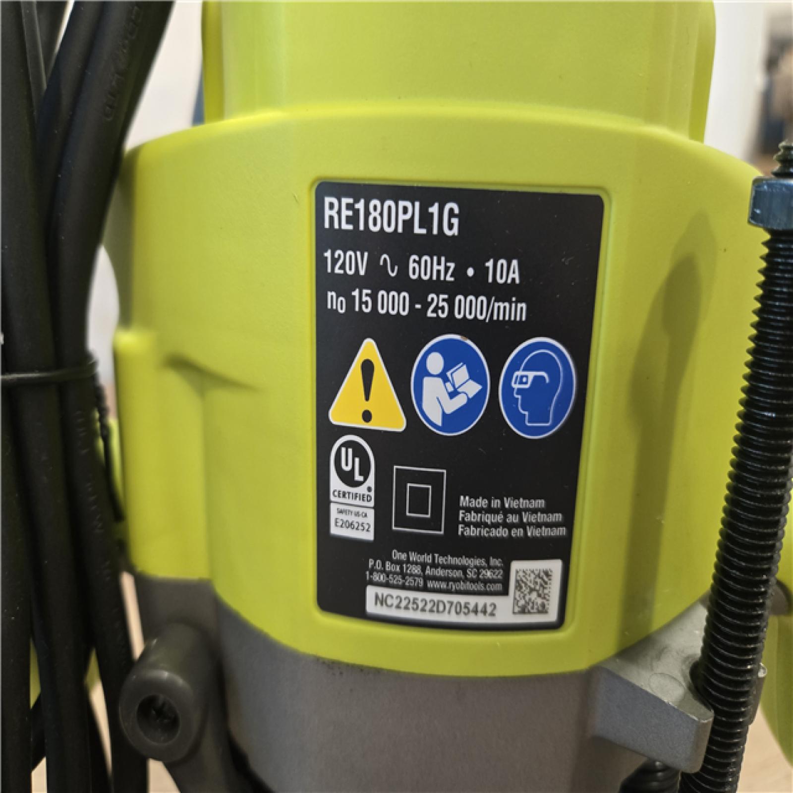 AS-IS RYOBI 10 Amp 2 HP Plunge Base Corded Router