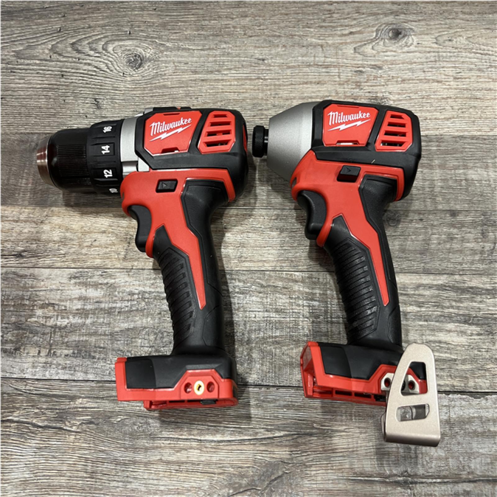 AS-IS Milwaukee 18V Lithium-Ion Cordless Drill Driver/Impact Driver Combo Kit