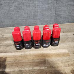 HOUSTON LOCATION - AS-IS MILWAUKEE BATTERY PACK QTY - 15