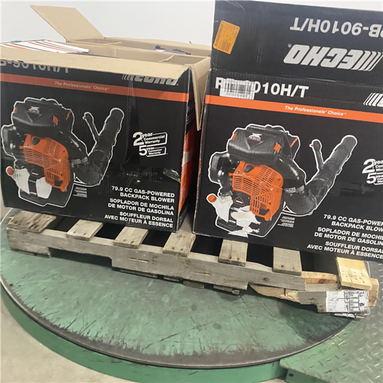 Dallas Location - As-Is Shop ECHO 220 MPH 1110 CFM 79.9 cc Gas 2-Stroke X Series Backpack Blower (Lot Of 4)