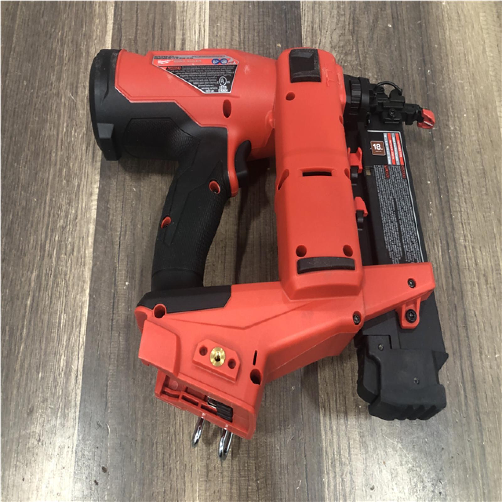 AS-IS Milwaukee FUEL 18-Volt Lithium-Ion Brushless Cordless Gen II 18-Gauge Brad Nailer (Tool-Only)