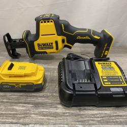 AS-IS DEWALT Atomic 20-Volt Maximum Cordless Brushless Compact Reciprocating Saw Kit