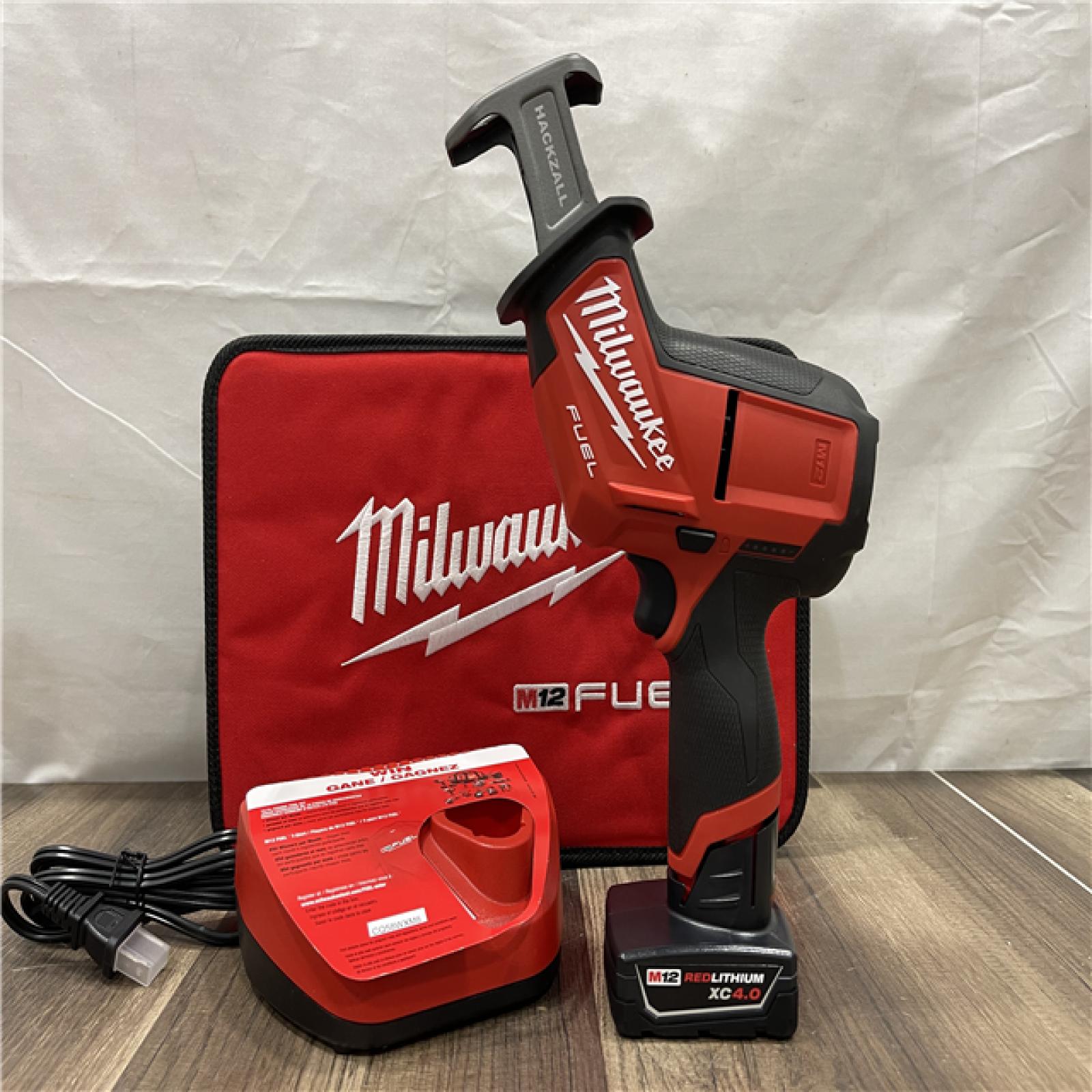 AS-IS Milwaukee M12 FUEL 12V Lithium-Ion Brushless Cordless HACKZALL Reciprocating Saw Kit