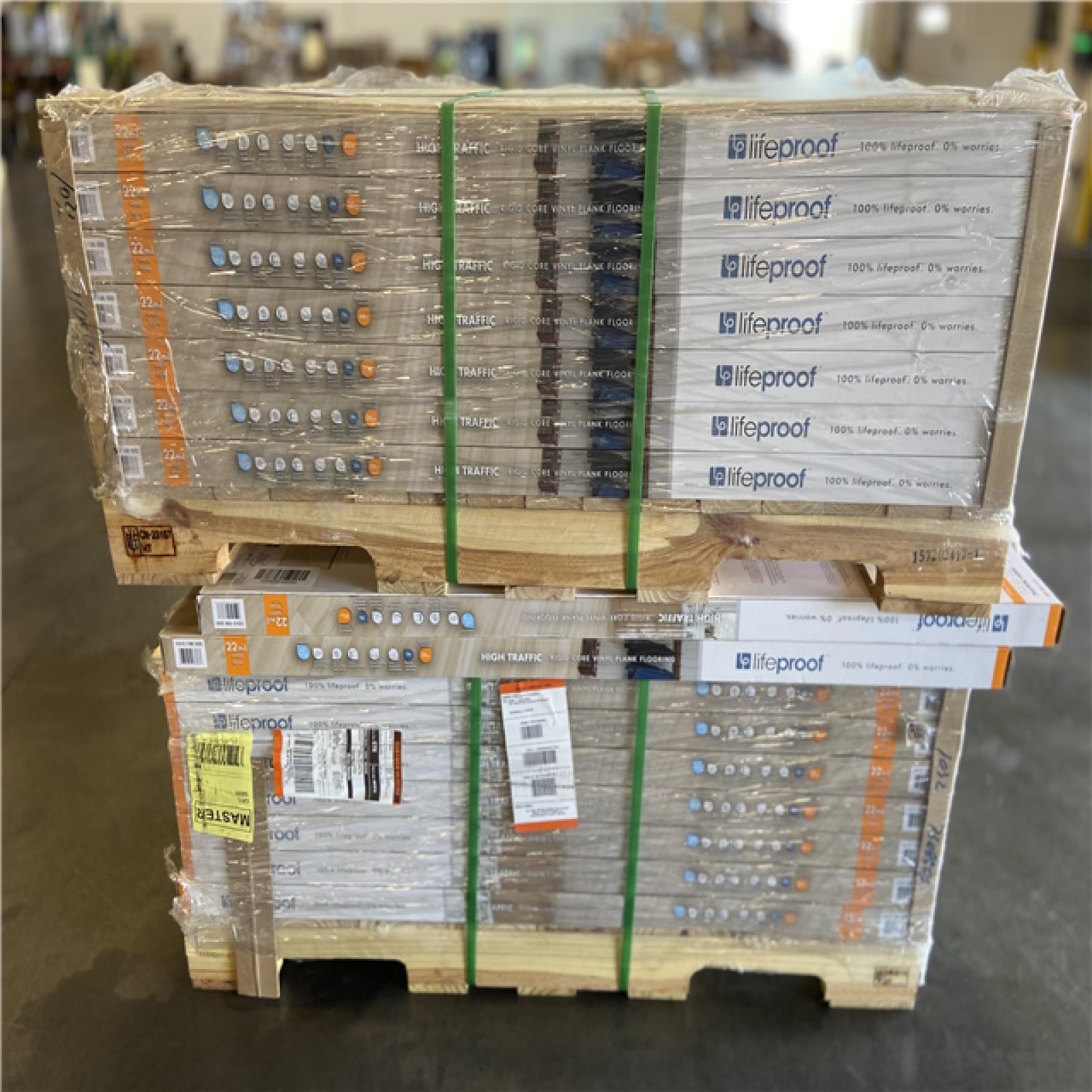 DALLAS LOCATION - Lifeproof Spring Park Oak 22 MIL x 8.7 in. W x 48 in. L Click Lock Waterproof Luxury Vinyl Plank Flooring (20.1 sq. ft./case) PALLET -(64 UNITS)