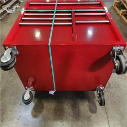 Phoenix AS-IS Husky 42 in. 12-Drawer 24.5 in. Deep Tool Chest/Rolling Cab Set Gross Red