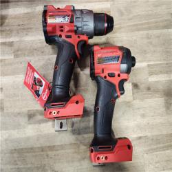 HOUSTON LOCATION - AS-IS (APPEARS LIKE NEW) MILWAUKEE FUEL 18V Lithium-Ion Brushless Cordless Hammer Drill and Impact Driver Combo Kit (2-Tool) with 2 Batteries