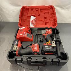 AS-IS - Milwaukee M18 FUEL 18V Lithium-Ion Brushless Cordless Hammer Drill and Impact Driver Combo Kit