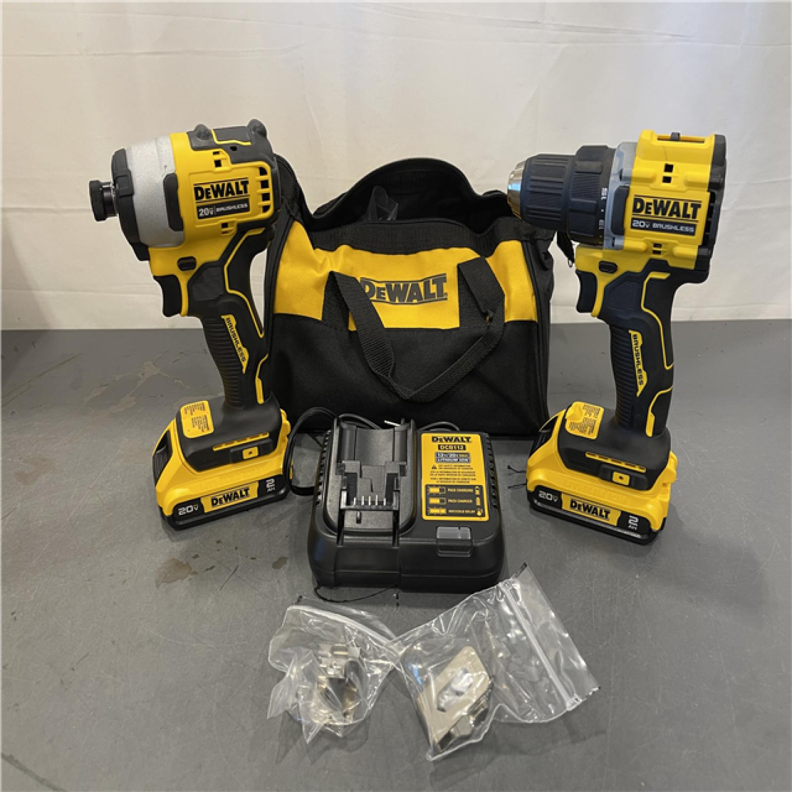AS-IS - Dewalt 20V MAX ATOMIC Compact Cordless Drill Driver and Impact Driver Combo Kit