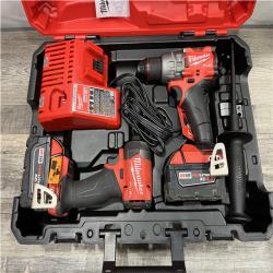 AS-IS Milwaukee FUEL 18V Lithium-Ion Brushless Cordless Hammer Drill and Impact Driver Combo Kit