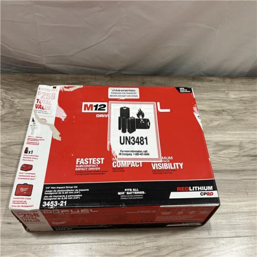 NEW Milwaukee  FUEL 12-Volt Lithium-Ion Brushless Cordless 1/4 in. Hex Impact Driver Compact Kit