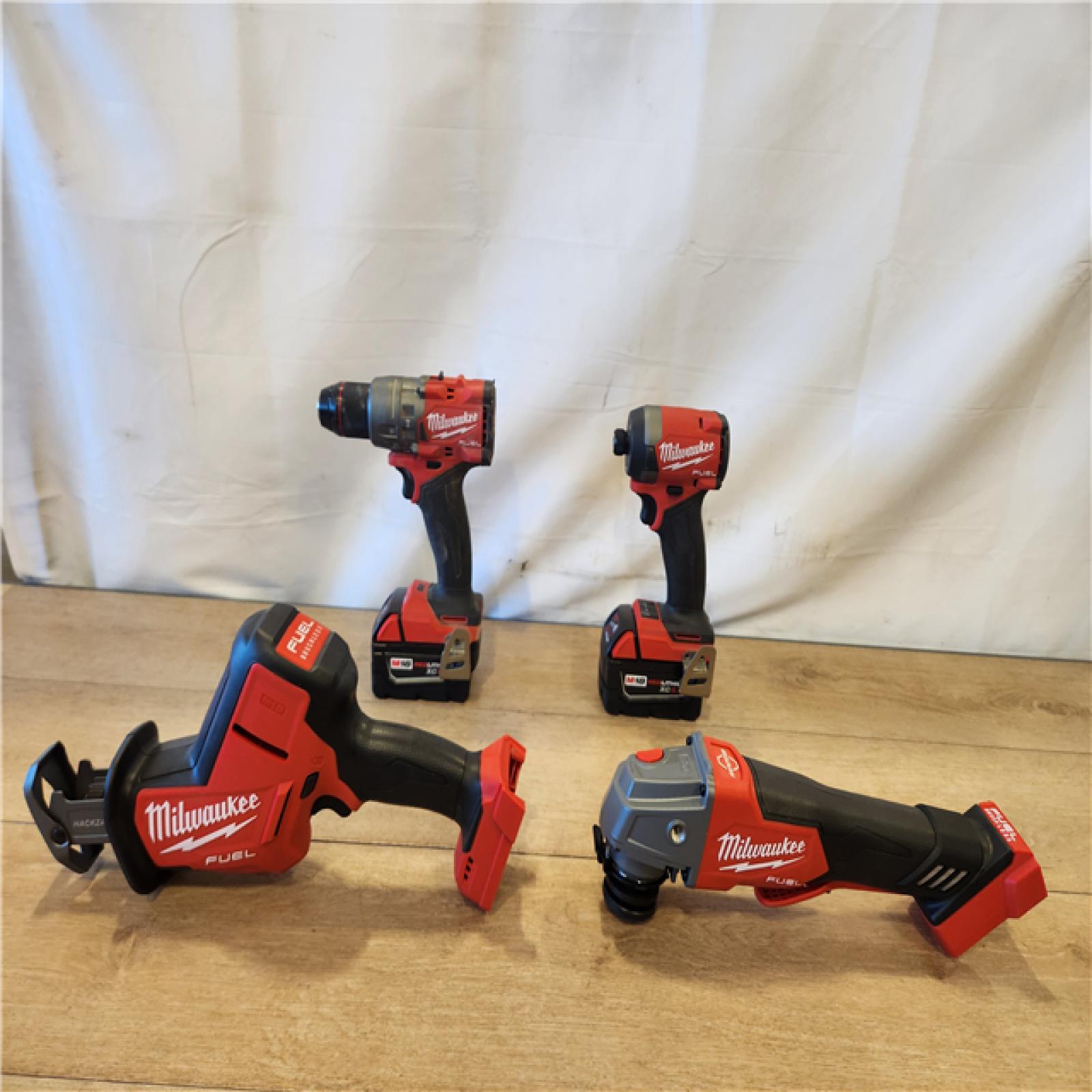 AS-IS- Milwaukee FUEL18-Volt Lithium-Ion Cordless (4-Tool) Combo Kit