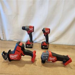 AS-IS- Milwaukee FUEL18-Volt Lithium-Ion Cordless (4-Tool) Combo Kit
