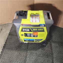 HOUSTON LOCATION - AS-IS RYOBI 2,300-Watt Recoil Start Bluetooth Super Quiet Gasoline Powered Digital Inverter Generator with CO Shutdown Sensor