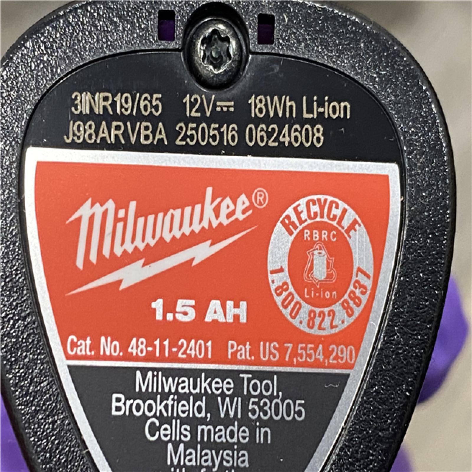 AS-IS Milwaukee 12V Lithium-Ion Cordless Drill Driver/Impact Driver Combo Kit