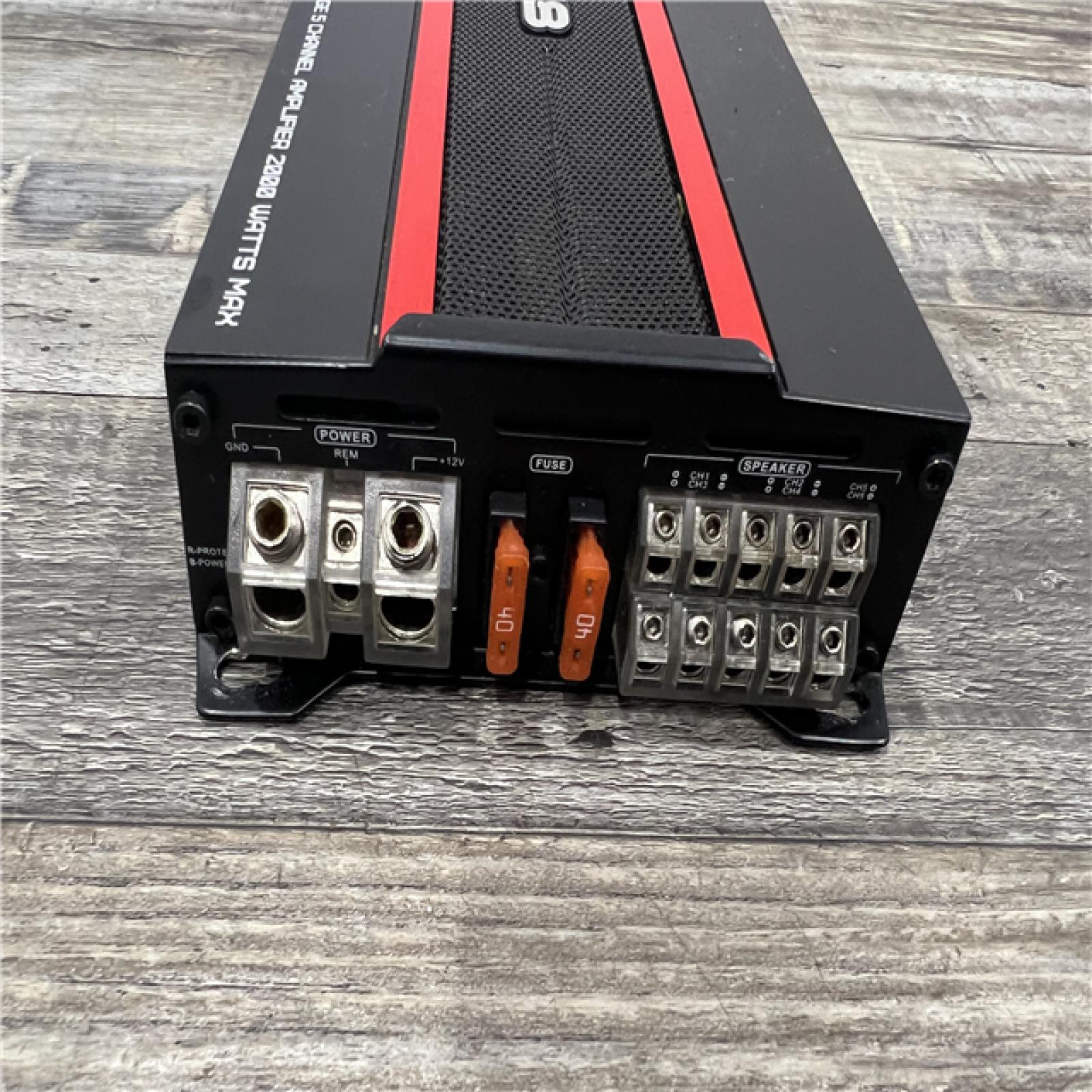 AS-IS DS18 CANDY-X5B 5-Channel 2000 Watt Car Stereo Amplifier