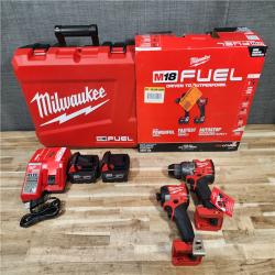 HOUSTON LOCATION - AS-IS Milwaukee FUEL 18V Lithium-Ion Brushless Cordless Hammer Drill and Impact Driver Combo Kit