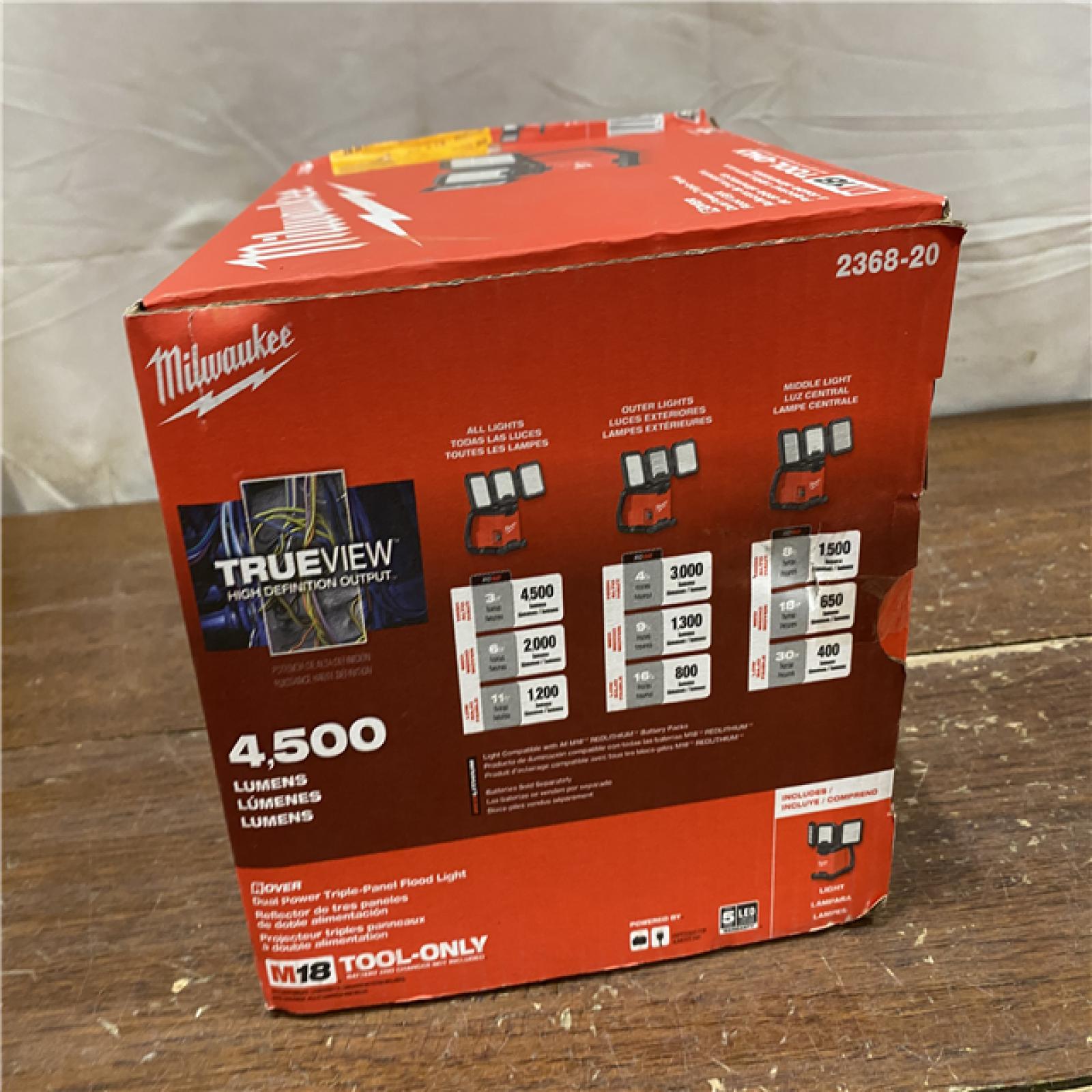 NEW Milwaukee M18 ROVER Dual Power Triple-Panel Flood & Area Light