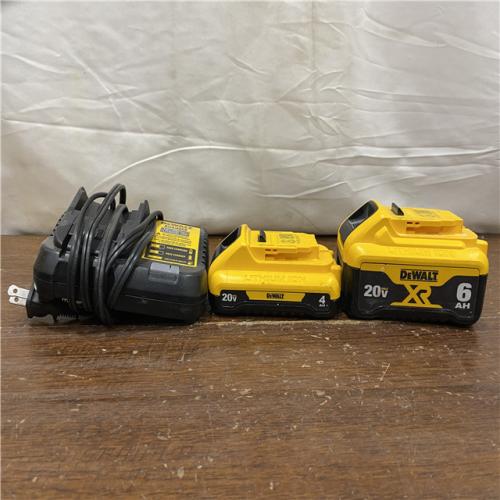 AS-IS DEWALT 20V MAX Lithium-Ion 6.0Ah and 4.0Ah Battery and Charger Starter Kit