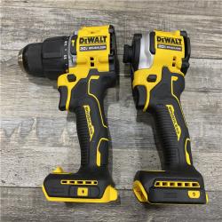 AS-IS DEWALT ATOMIC 20V MAX Lithium-Ion Cordless 2-Tool Combo Kit