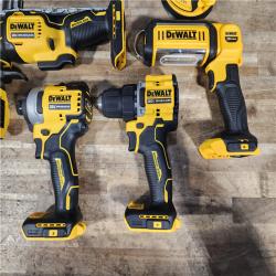 HOUSTON LOCATION - AS-IS DEWALT 7 TOOL COMBO KIT W/ (2) BATTERY & CHARGER