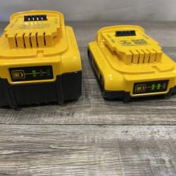 AS-IS DEWALT 20V MAX Lithium-Ion Battery Kit with 5.0Ah and 2.0Ah Battery and Charger