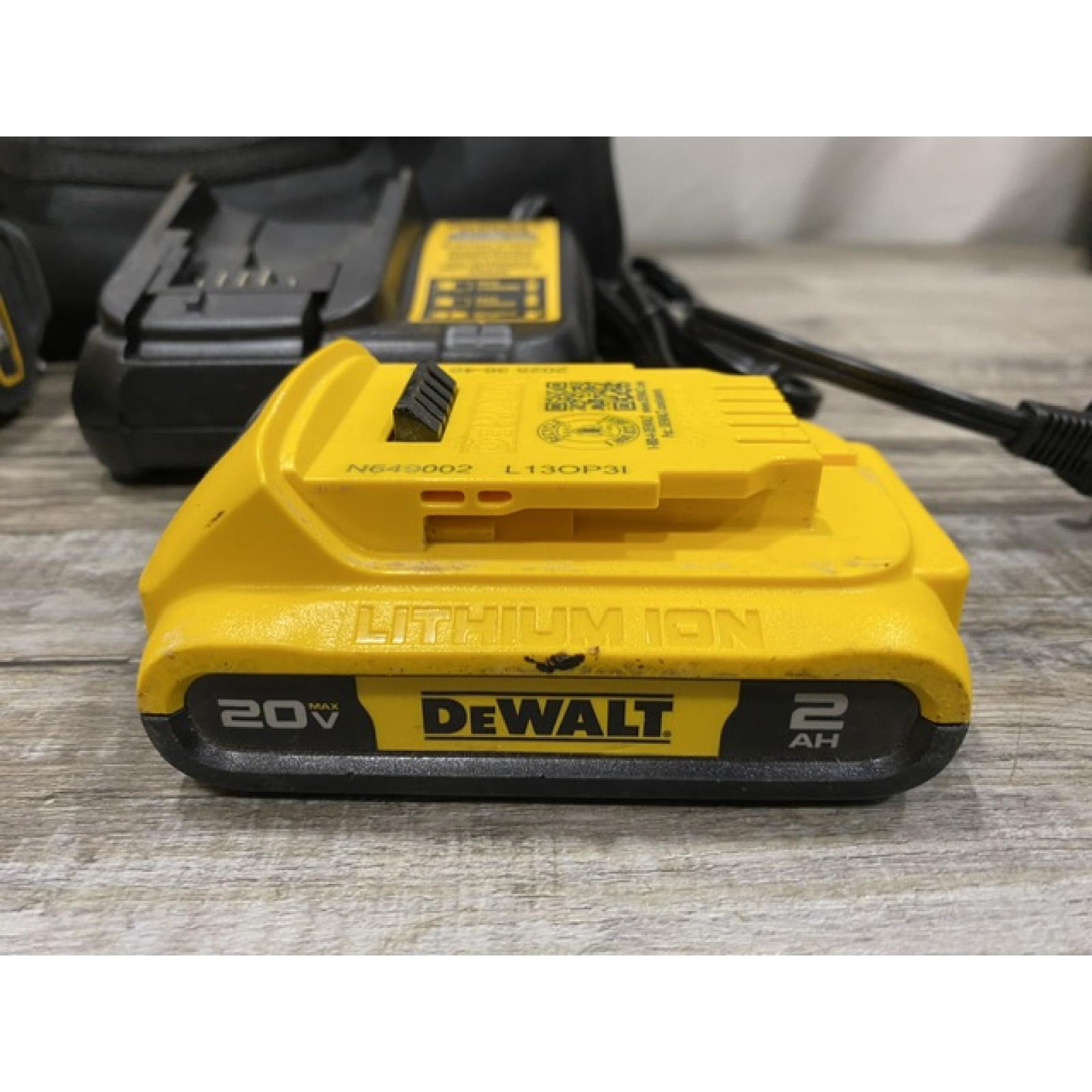 AS-IS DEWALT Atomic 20V Lithium-Ion Cordless Compact 1/2 in. Drill/Driver Kit