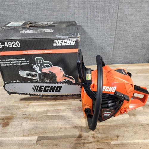 HOUSTON LOCATION - AS-IS ECHO 20 in. 50.1 Cc 2-Stroke Gas Rear Handle Chainsaw