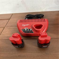 California AS-IS Milwaukee M12 Force Logic Press Tool Kit  Includes (2) Batteries  Charger & Hard Case