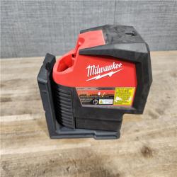 HOUSTON LOCATION - AS-IS Milwaukee Green 125 Ft. Cross Line and Plumb Points Laser Level Kit