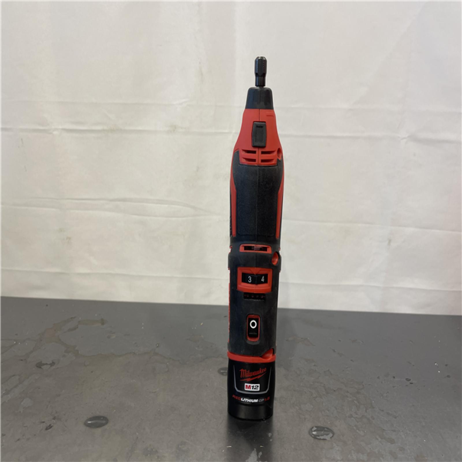AS-IS- Milwaukee M12 12V Lithium-Ion Cordless Rotary Tool (Tool-Only)