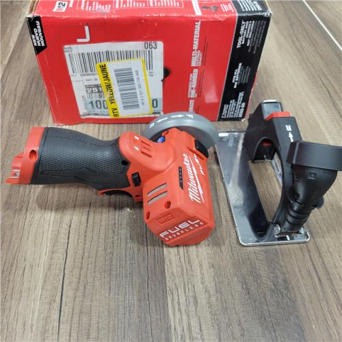 AS-IS Milwaukee M12 FUEL 12V Lithium-Ion Brushless Cordless 3 in. Cut Off Saw (Tool-Only)