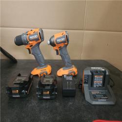 Phoenix NEW RIDGID 18V Cordless 2-Tool Combo Kit with Drill/Driver  Impact Driver  (2) 2.0 Ah Batteries  and Charger