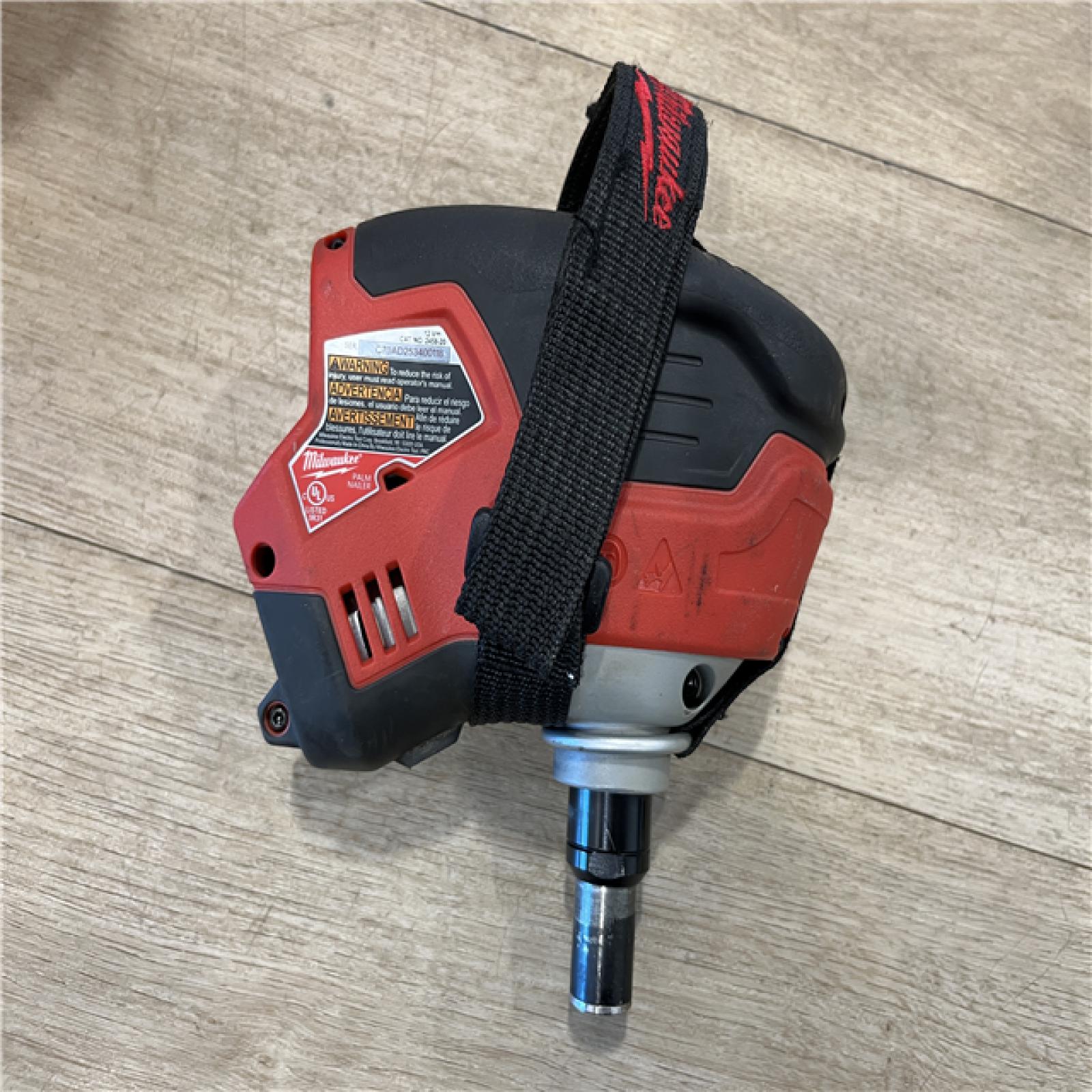 AS-IS Milwaukee M12 12-Volt Lithium-Ion Cordless Palm Nailer (Tool-Only)