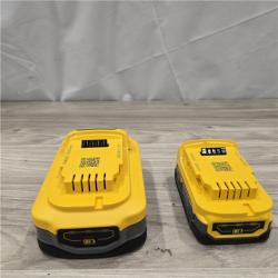 AS-IS Dewalt 20V MAX POWERSTACK Lithium-Ion Batteries and Charger Starter Kit- DCBP315-2C