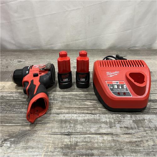 AS-IS Milwaukee 12-Volt Lithium-Ion Brushless Cordless Subcompact Brushless Drill Driver Kit