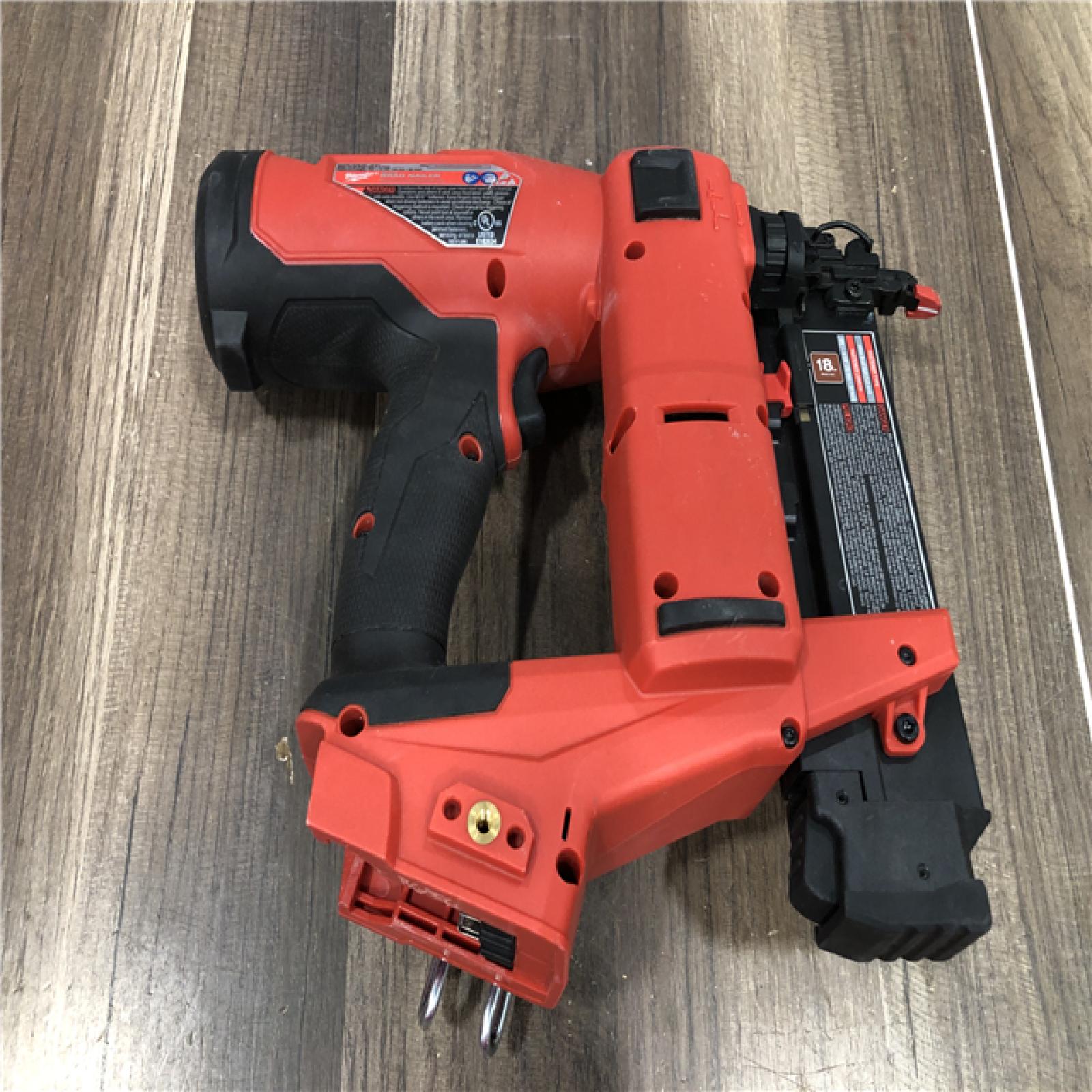 AS-IS Milwaukee FUEL 18-Volt Lithium-Ion Brushless Cordless Gen II 18-Gauge Brad Nailer (Tool-Only)