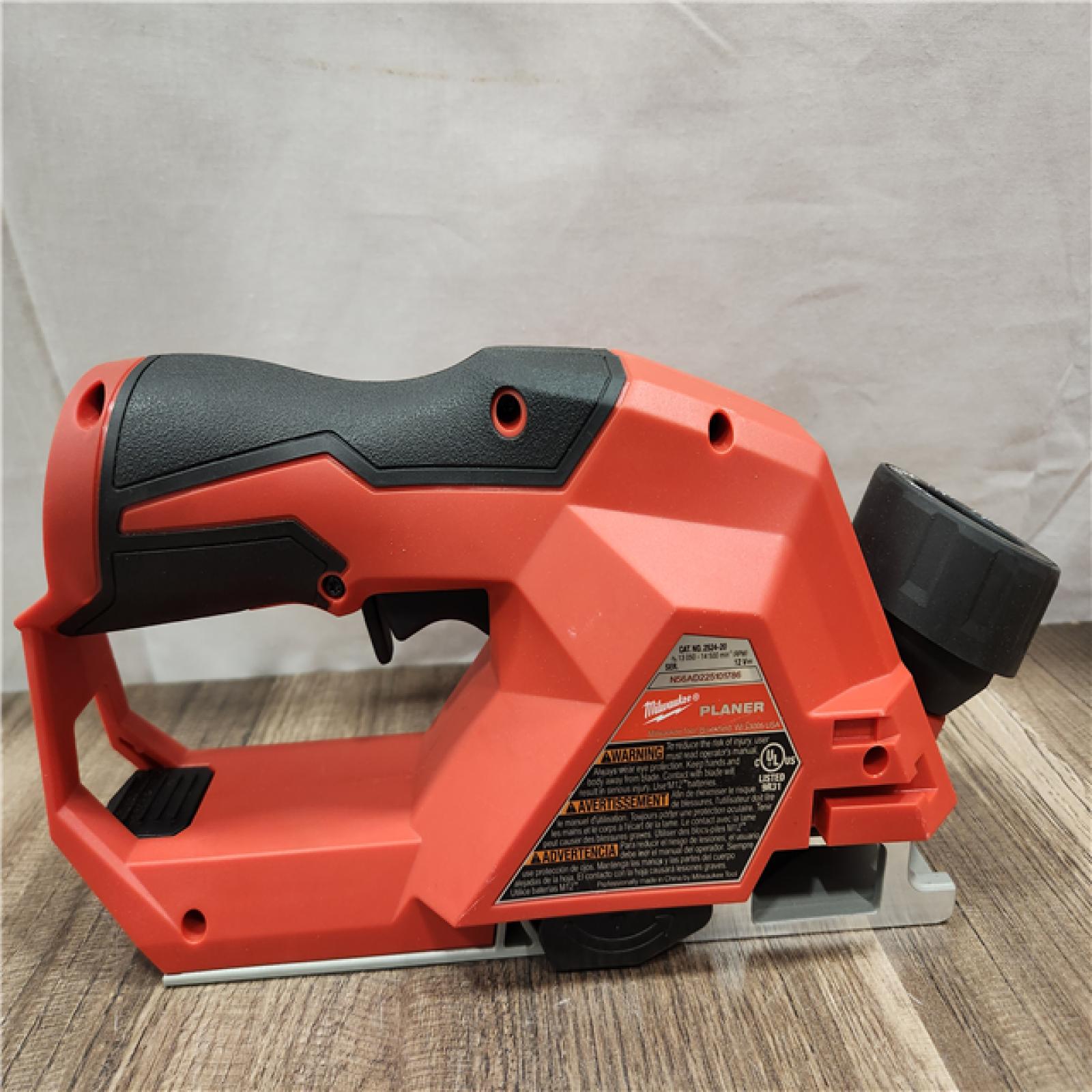 AS-IS- Milwaukee M12 Brushless 2-inch Planer  (Tool Only)