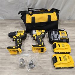AS-IS Dewalt DCK225D2 20V MAX ATOMIC Compact Cordless Drill Driver and Impact Driver Combo Kit