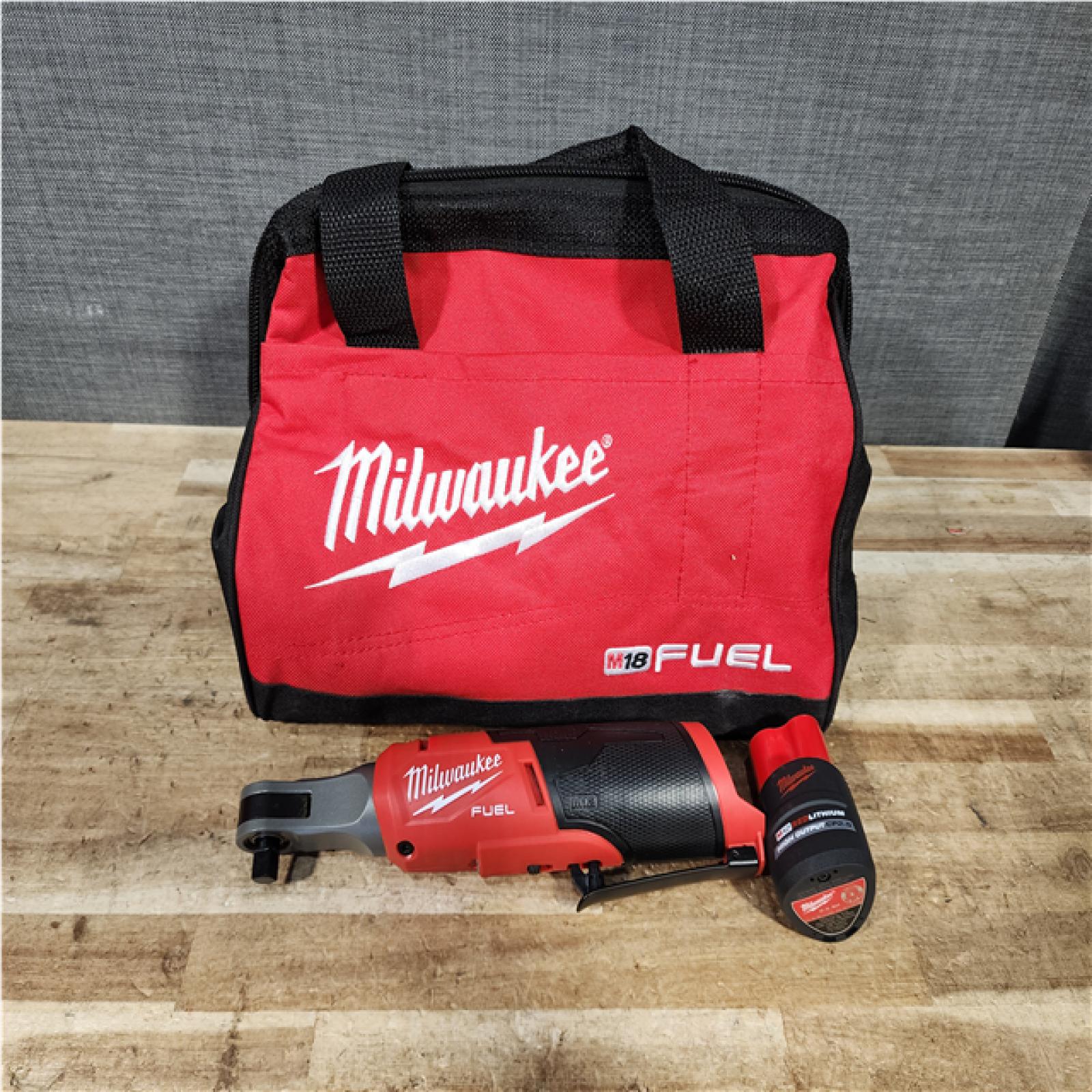 Houston Location AS-IS Milwaukee FUEL Ratchet and Battery