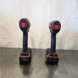 AS-IS- Milwaukee 18V Lithium-Ion Cordless Drill Driver/Impact Driver Combo Kit