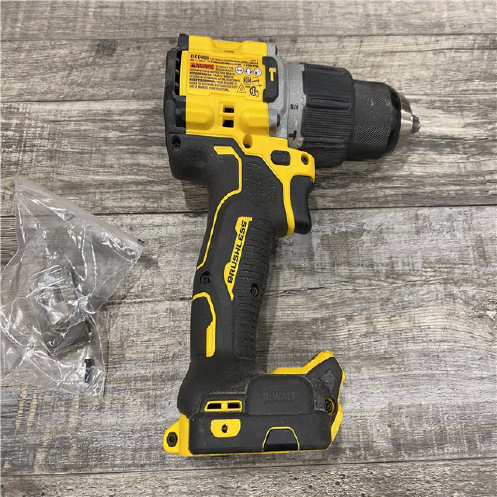 AS-IS DEWALT 20V XR Brushless Cordless 1/2 in. Hammer Drill (Tool-Only)