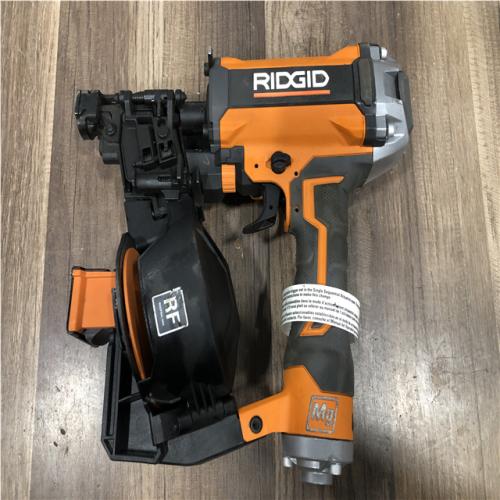 AS-IS RIDGID Pneumatic 15 Deg. 1-3/4 in. Coil Roofing Nailer