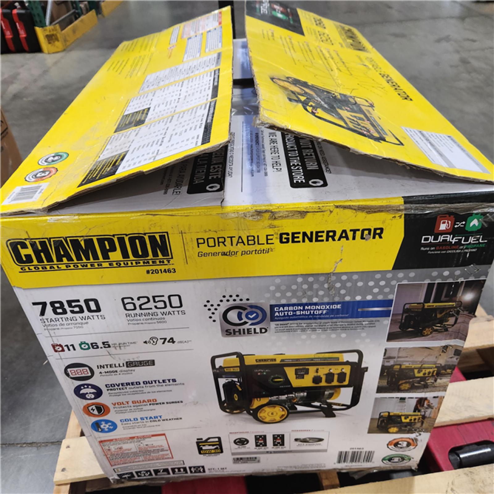Dallas Location - As-Is Champion Power Equipment 7850/6250-Watt Gasoline Portable Generator