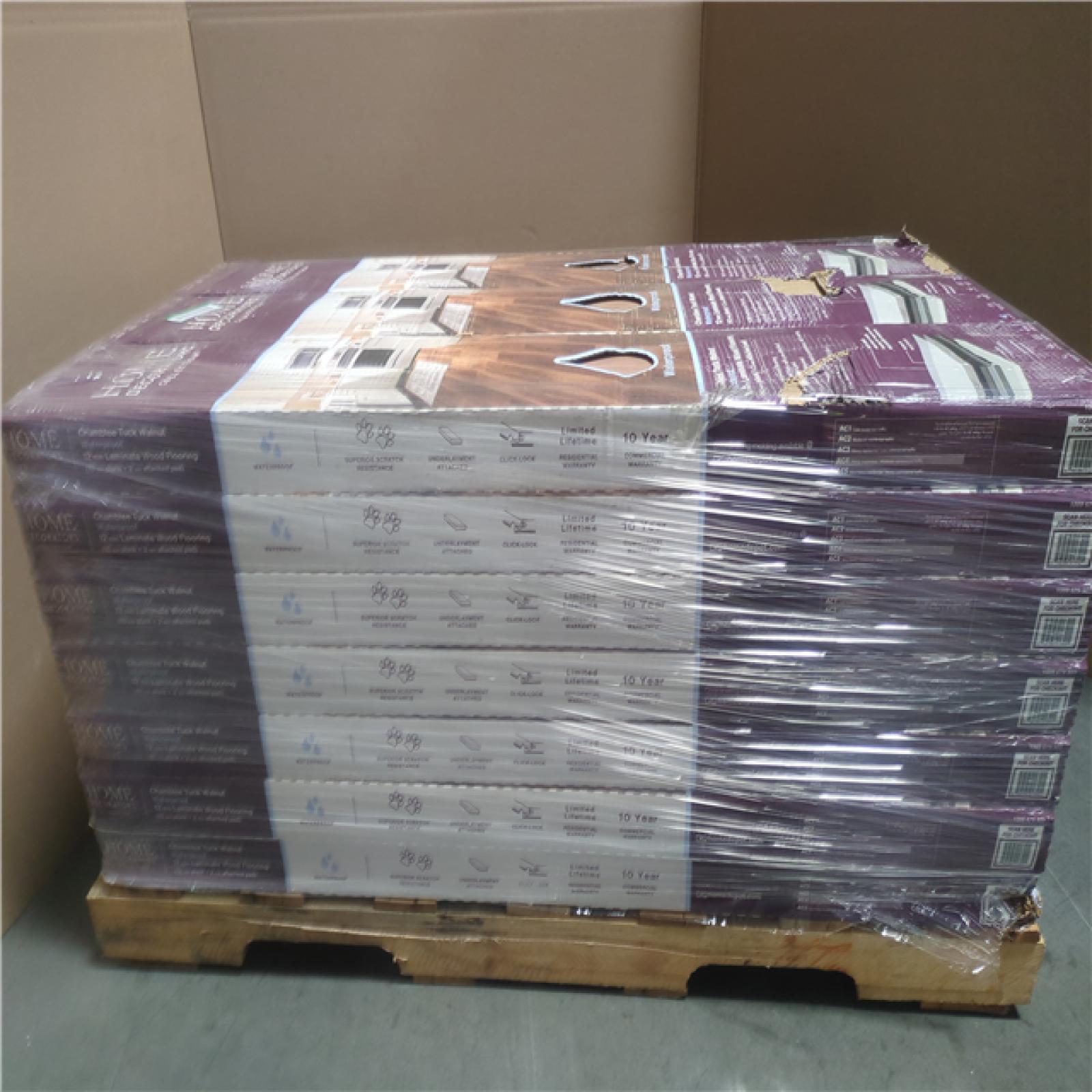 CALIFORNIA NEW CHAMBLEE TUCK WALNUT WATERPROOF LAMINATE WOOD FLOORING