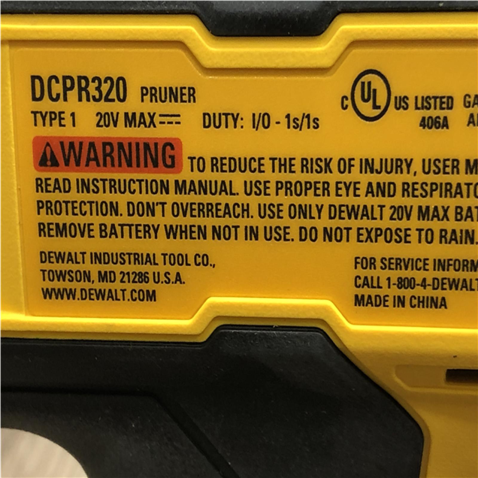 AS-IS DEWALT 20V MAX Cordless Pruner Kit