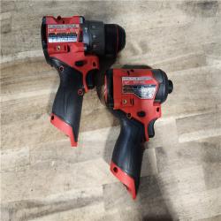 HOUSTON LOCATION - AS-IS Milwaukee FUEL 12-Volt Lithium-Ion Brushless Cordless Hammer Drill and Impact Driver Combo Kit