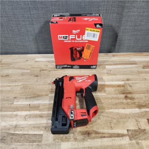 HOUSTON LOCATION - AS-IS (APPEARS LIKE NEW) Milwaukee FUEL 12-Volt Lithium-Ion Brushless Cordless 18-Gauge 1-1/2 in. Compact Brad Nailer (Tool Only)