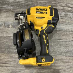 AS-IS DEWALT 20V MAX Lithium-Ion 15-Degree Electric Cordless Roofing Nailer Kit