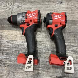 AS-IS Milwaukee FUEL 18V Lithium-Ion Brushless Cordless Hammer Drill and Impact Driver Combo Kit